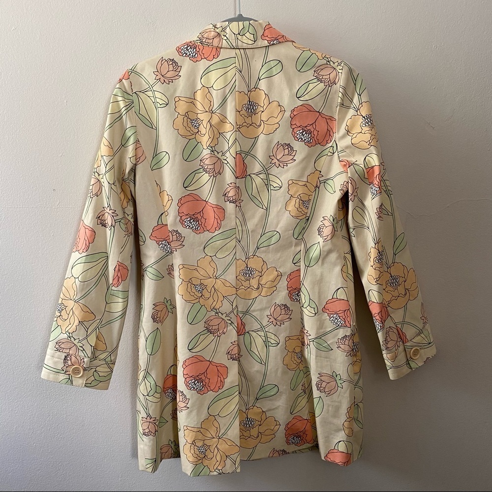 LOFT Ann Taylor Floral Lightweight Jacket Size Medium - Picture 4 of 8